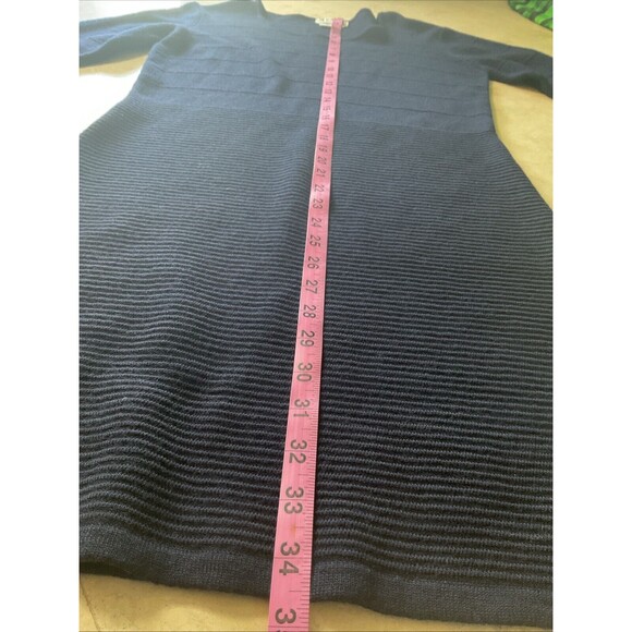 🌙 Apart Impressions Merino Wool Sweater Dress – Navy Blue – Size M (Fits Small) - Picture 10 of 11
